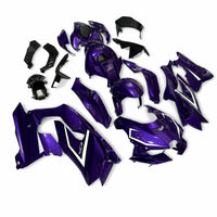 NT Aftermarket ABS Plastic Injection Fairing Kit Fit for Ninja ZX10R 2021-2025 Purple Black White T057