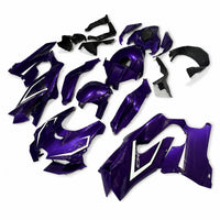NT Aftermarket ABS Plastic Injection Fairing Kit Fit for Ninja ZX10R 2021-2025 Purple Black White T057