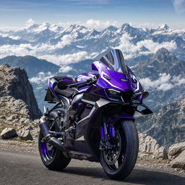NT Aftermarket ABS Plastic Injection Fairing Kit Fit for ZX10R 2021-2025 Purple Black White T057