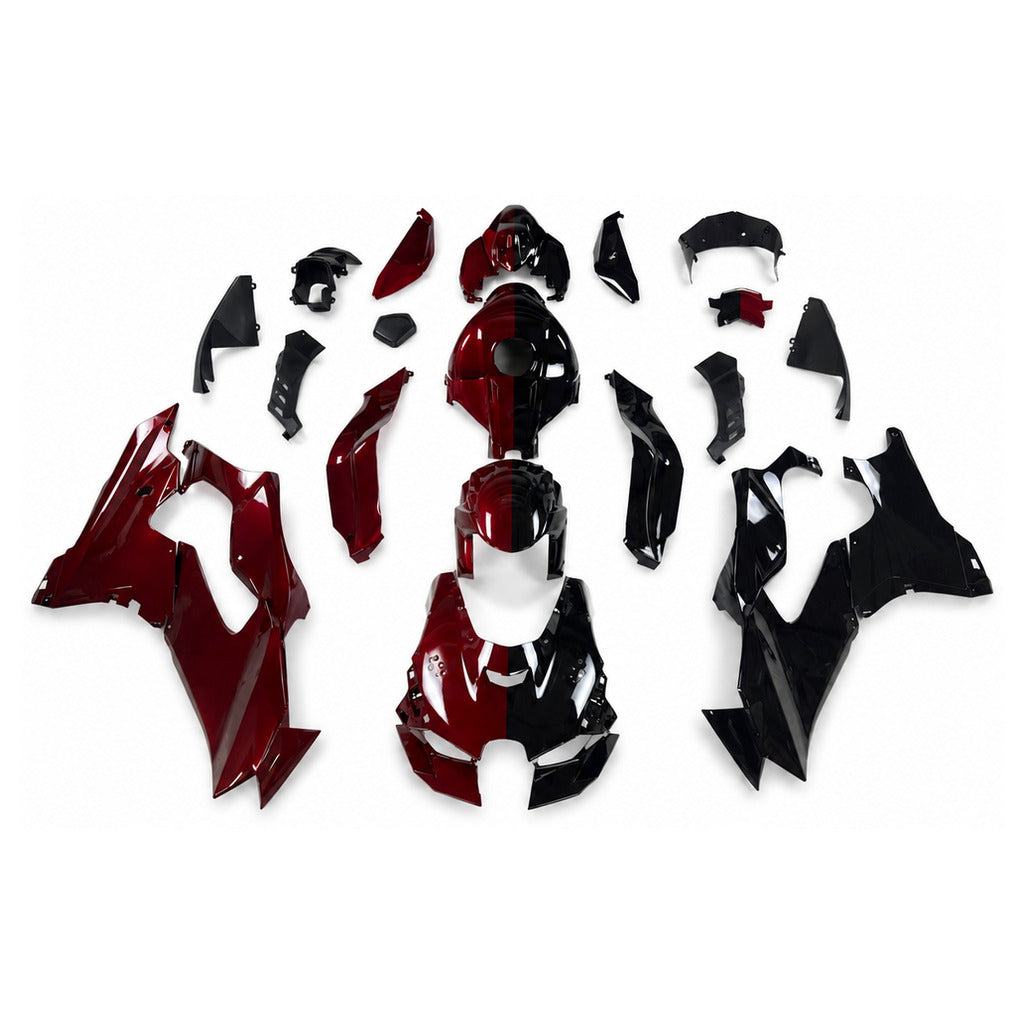 NT Fairing Fit for Kawasaki 2021-2025 ZX-10R T059- Burgundy Black | ABS Injection - 1