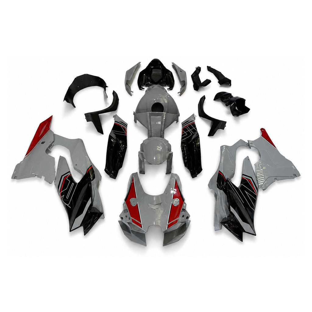 US STOCK NT Aftermarket ABS Plastic Injection Fairing Kit Fit for ZX10R 2021-2025 Gray Black Red N061 Available in CA