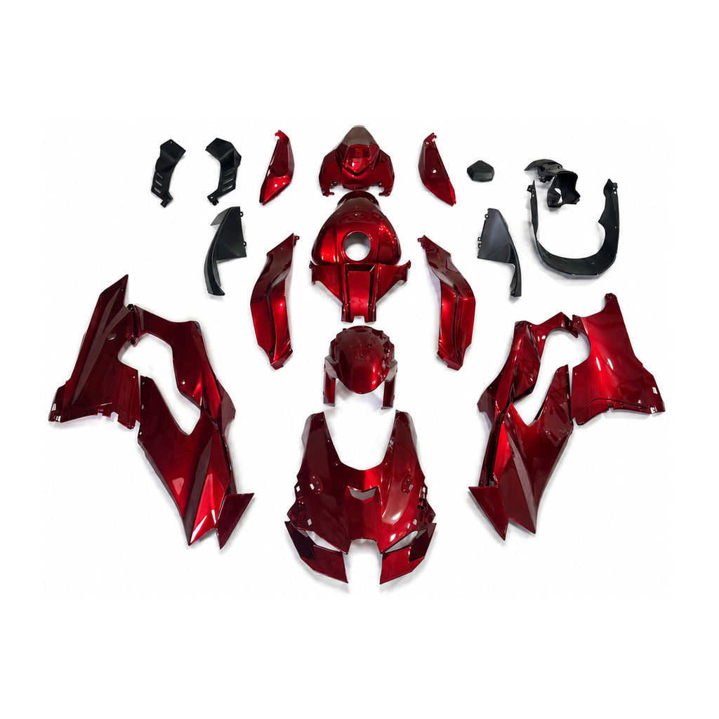 NT Fairing Fit for Kawasaki 2021-2025 ZX-10R T064- Burgundy Black | ABS Injection - 1