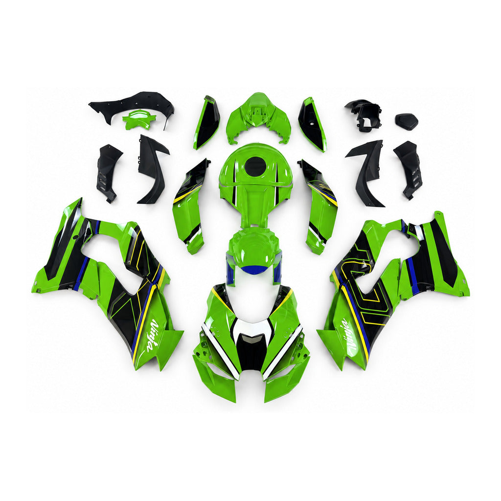 NT Fairing Fit for Kawasaki 2021-2025 ZX-10R T066- Green Black | ABS Injection - 1