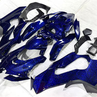 NT Aftermarket ABS Plastic Injection Fairing Kit Fit for ZX10R 2021-2025 Blue Forged Carbon Fiber Look SU05