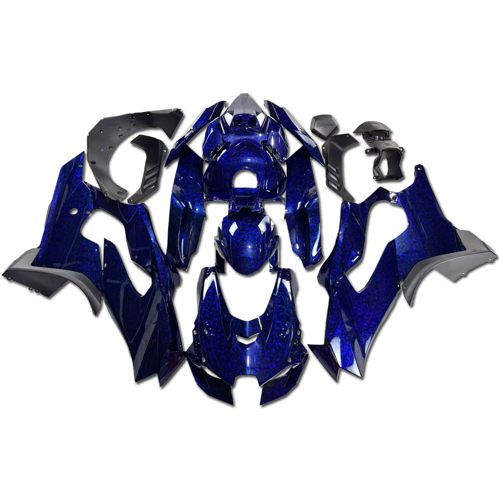 NT Fairing Fit for Kawasaki 2021-2025 ZX-10R SU05- Blue Forged Carbon Fiber Look | ABS Injection