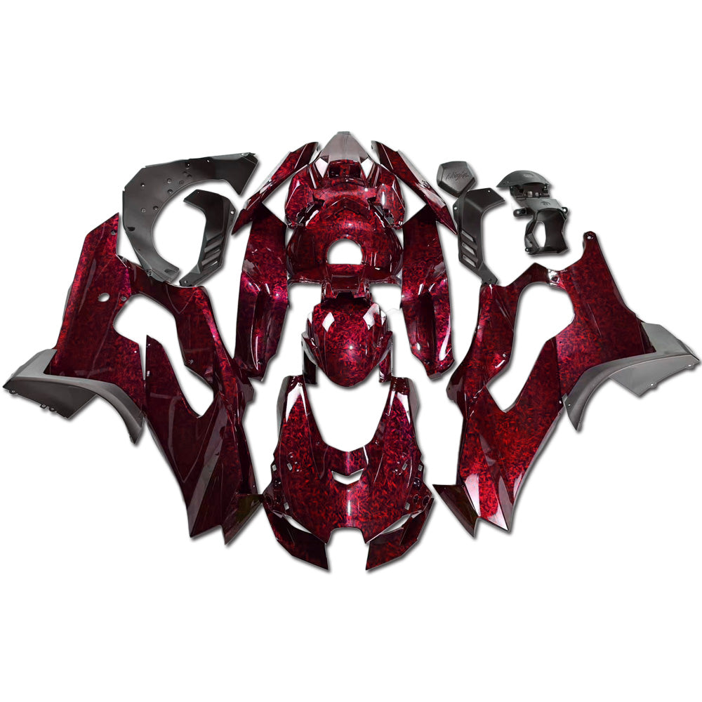 NT Fairing Fit for Kawasaki 2021-2025 ZX-10R SU07- Red Forged Carbon Fiber Look | ABS Injection