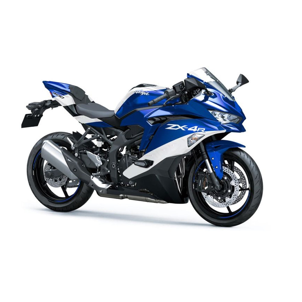 NT Fairing Fit for Kawasaki 2023-2025 ZX-4R N003- Blue White | ABS Injection