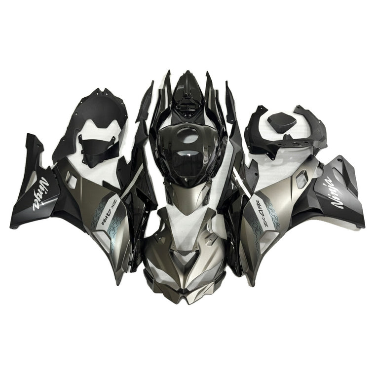 NT Aftermarket Injection ABS Plastic Fairing Fit for 2023-2025 ZX4R With Full Tank Cover Gray Black T034