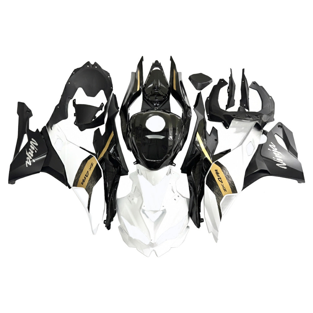 NT Aftermarket Injection ABS Plastic Fairing Fit for 2023-2025 ZX4R With Full Tank Cover White Black T035