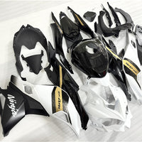 NT Aftermarket Injection ABS Plastic Fairing Fit for 2023-2025 ZX4R With Full Tank Cover White Black T035