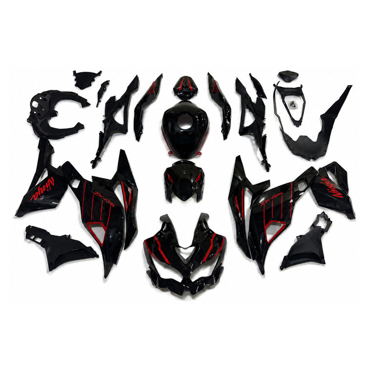 NT Fairing Fit for Kawasaki 2023-2025 ZX-4R T041- Burgundy Black | ABS Injection