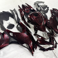 NT Aftermarket Injection ABS Plastic Fairing Fit for 2023-2025 ZX4R Red Forged Carbon Fiber Look S03
