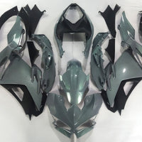 NT Aftermarket Injection ABS Plastic Fairing Fit for  Ninja EX500 2024 Chameleon Gray Dazz Green N035