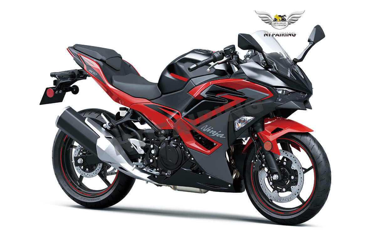 NT Fairing Fit for Kawasaki 2024-2026 EX500 N003- Red Black | ABS Injection