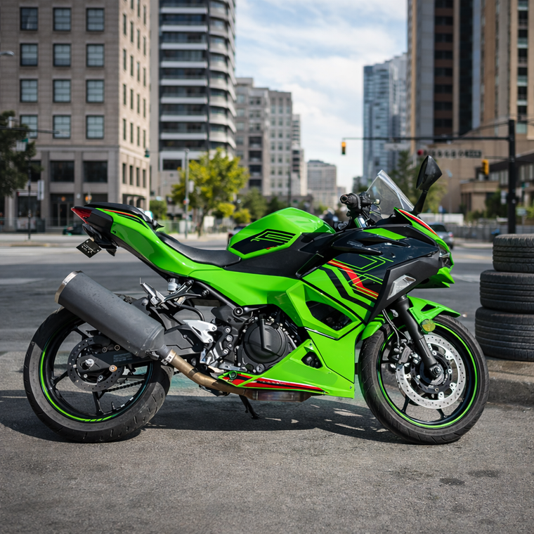 US STOCK NT Aftermarket Injection ABS Plastic Fairing Fit for Ninja EX500 2024-2026 Green Black N004 Available in CA