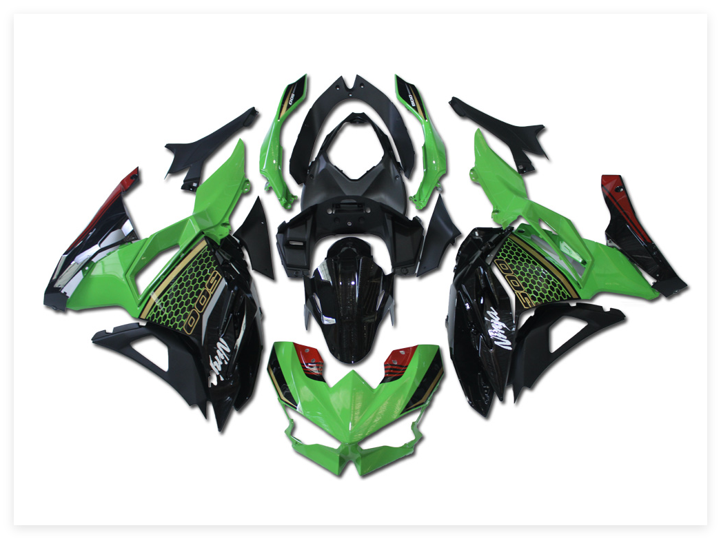 NT Fairing Fit for N008- Ex Green Black | ABS Injection