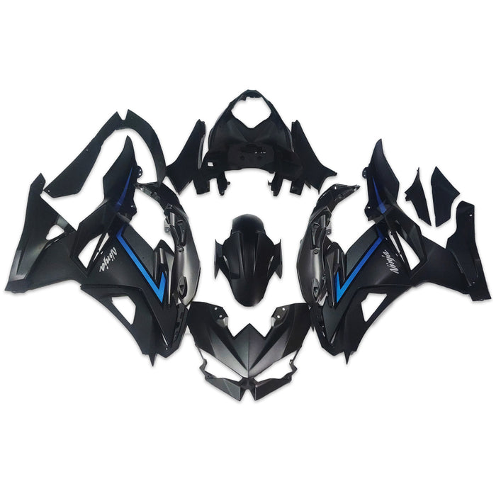 NT Aftermarket Injection ABS Plastic Fairing Fit for  Ninja EX500 2024 Black Blue N024