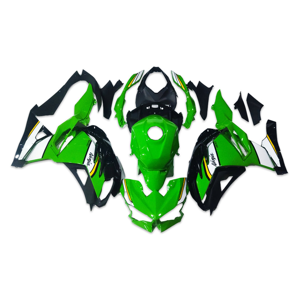 NT Fairing Fit for Kawasaki 2024-2026 EX500 U020- Green White | ABS Injection, US Stock