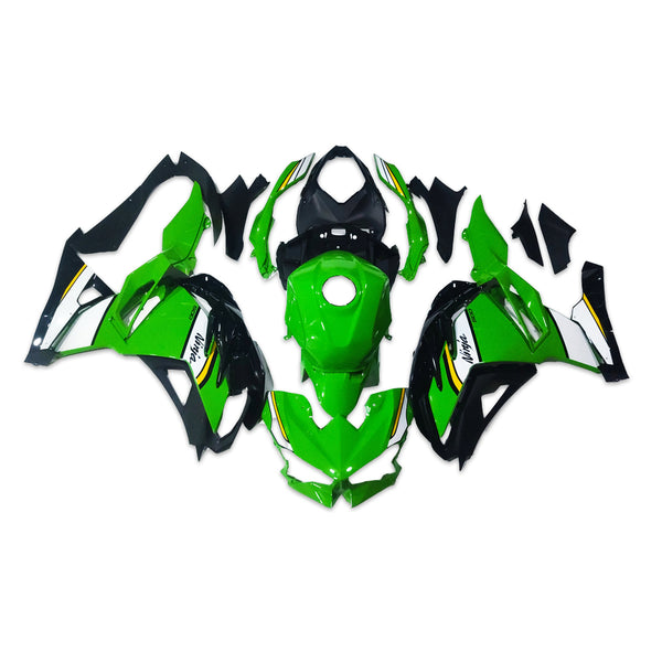 US STOCK NT Aftermarket Injection ABS Plastic Fairing Fit for Ninja EX500 2024 Green White U020 Available in CA