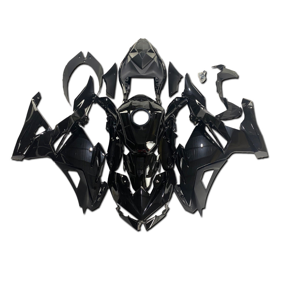 NT Aftermarket Injection ABS Plastic Fairing Fit for Ninja EX500 2024-2026 Black with Full Tank Cover U048
