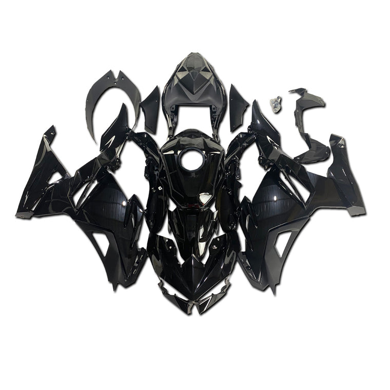 NT Aftermarket Injection ABS Plastic Fairing Fit for Ninja EX500 2024-2026 Black with Full Tank Cover U048