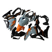 NT Aftermarket Injection ABS Plastic Fairing Fit for Ninja EX500 2024 Gray Black Orange U067