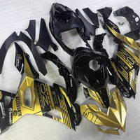 NT Aftermarket Injection ABS Plastic Fairing Fit for Ninja EX500 2024 Gold Black U069