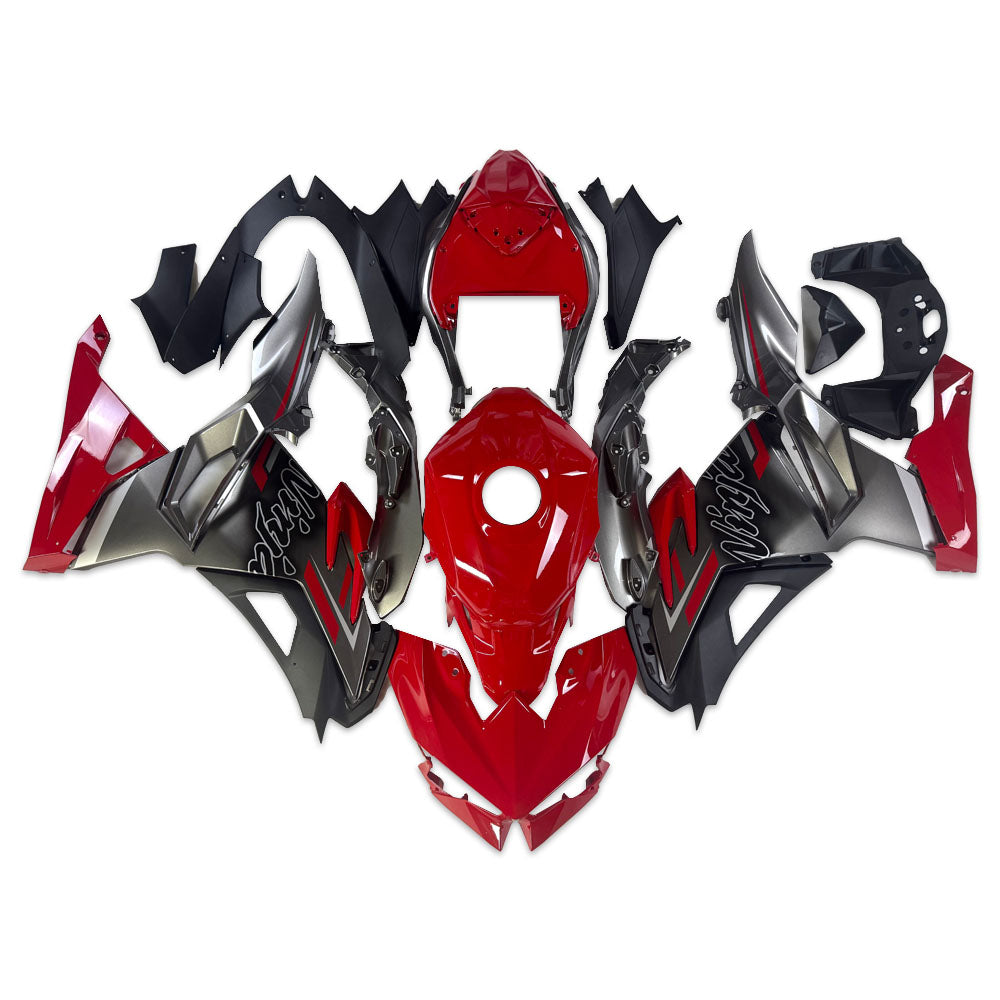 NT Fairing Fit for Kawasaki 2024-2026 EX500 U070- Red Gray Silver | ABS Injection, US Stock