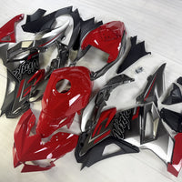 US STOCK NT Aftermarket Injection ABS Plastic Fairing Fit for Ninja EX500 2024 Red Gray Silver U070 Available in CA
