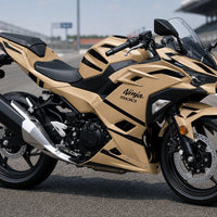NT Aftermarket Injection ABS Plastic Fairing Fit for Ninja EX500 2024-2025 Champagne Gold Black T090