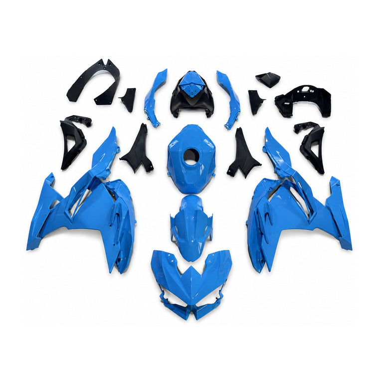 NT Fairing Fit for Kawasaki 2024-2025 EX500 U096- Blue Black | ABS Injection