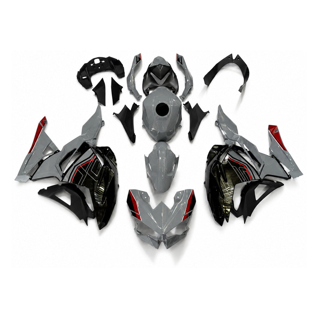 NT Fairing Fit for Kawasaki 2024-2025 EX500 U098- Black | ABS Injection - 1