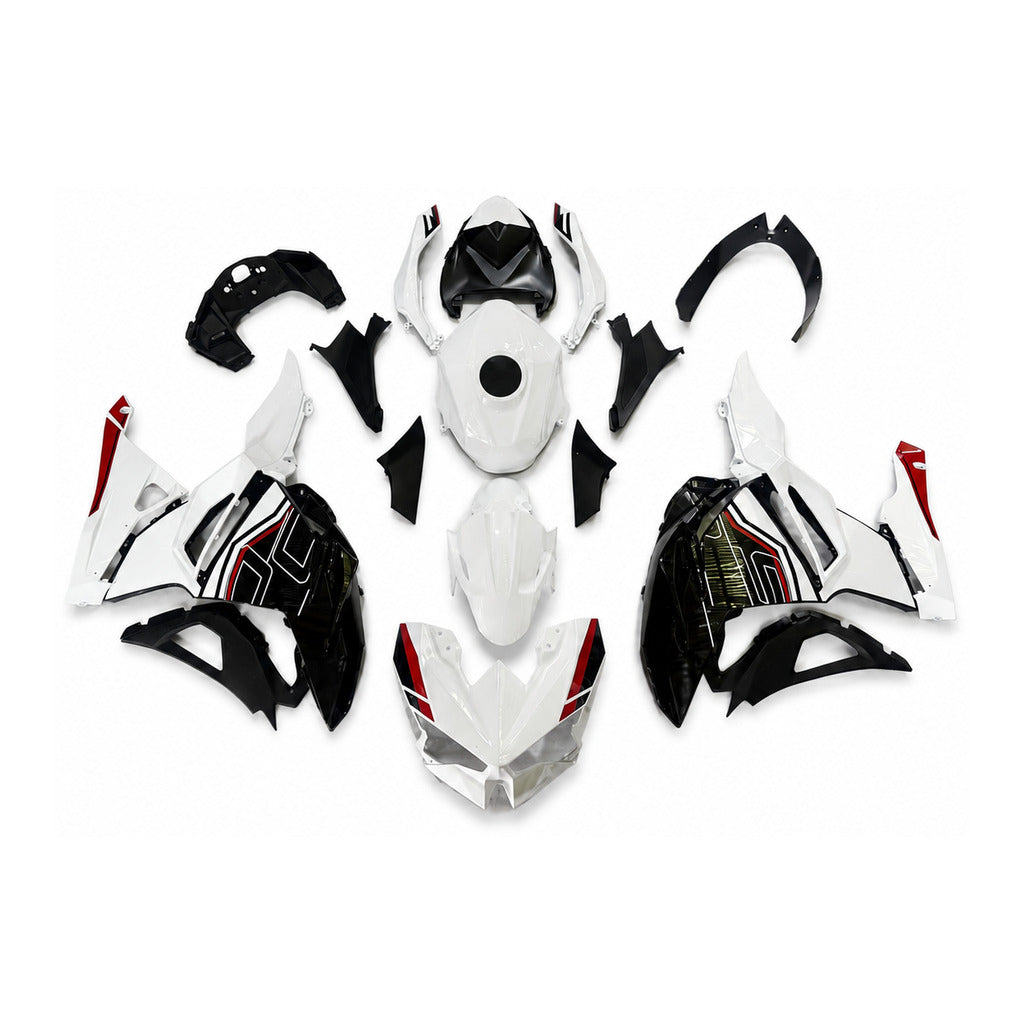 NT Fairing Fit for Kawasaki 2024-2025 EX500 U099- White Black Red | ABS Injection - 1