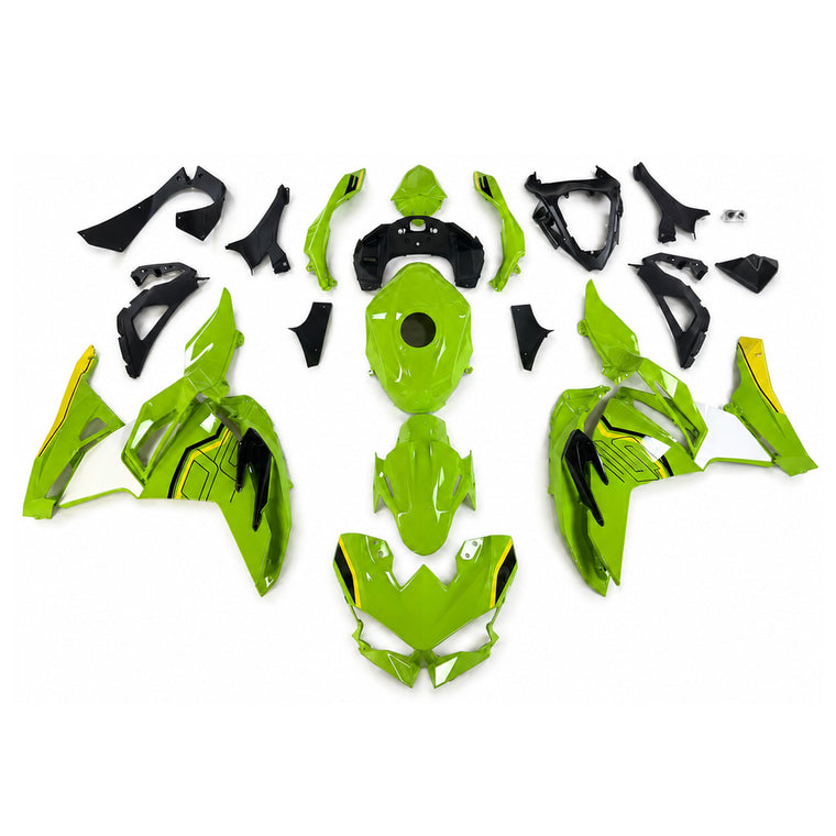 NT Fairing Fit for Kawasaki 2024-2025 EX500 U106- Green Black | ABS Injection