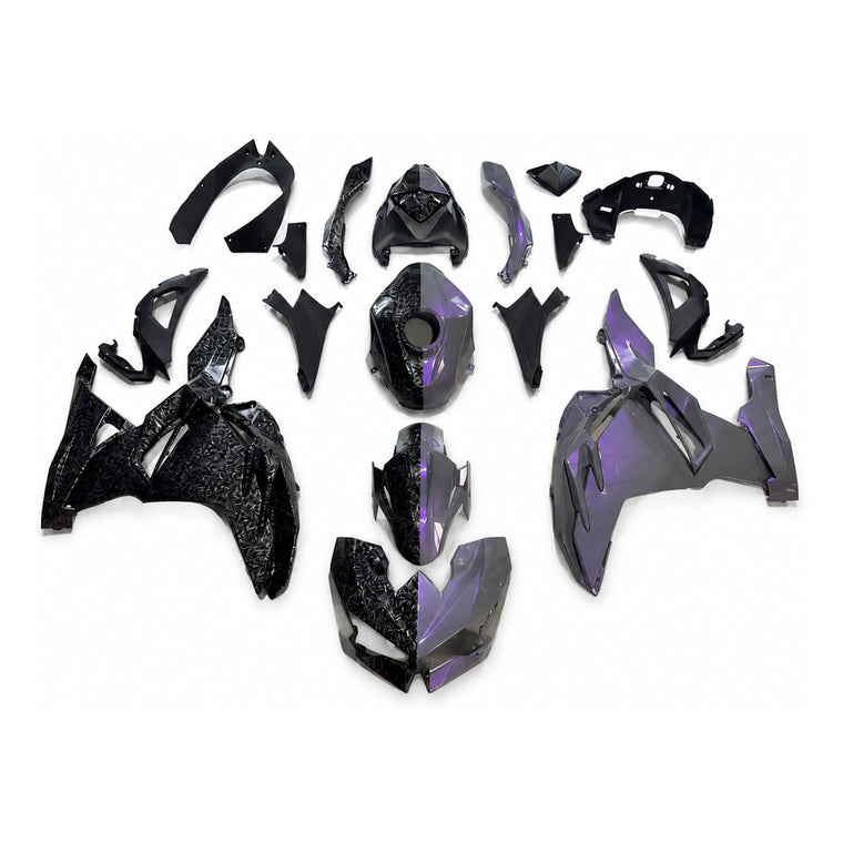 NT Fairing Fit for Kawasaki 2024-2025 EX500 N103- Purple Blue Black | ABS Injection