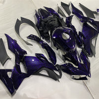NT Aftermarket Injection ABS Plastic Fairing Fit for  Ninja EX500 2024 Purple Forged Carbon Fiber Look U10