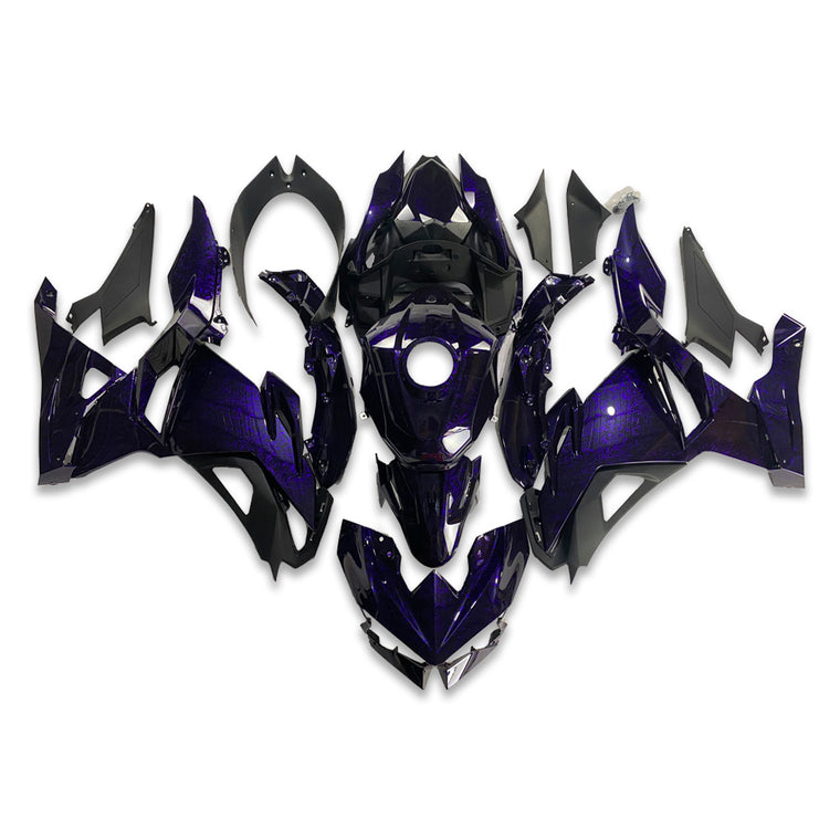 NT Fairing Fit for Kawasaki 2024-2026 EX500 U10- Purple Forged Carbon Fiber Look | ABS Injection