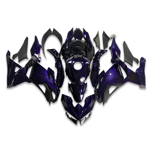 NT Aftermarket Injection ABS Plastic Fairing Fit for  Ninja EX500 2024 Purple Forged Carbon Fiber Look U10