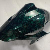 NT Aftermarket Injection ABS Plastic Fairing Fit for  Ninja EX500 2024 Green Forged Carbon Fiber Look U12