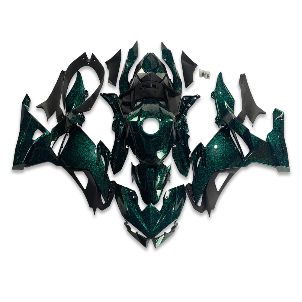 NT Fairing Fit for Kawasaki 2024-2026 EX500 U12- Green Forged Carbon Fiber Look | ABS Injection