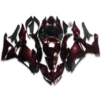NT Aftermarket Injection ABS Plastic Fairing Fit for  Ninja EX500 2024 Red Forged Carbon Fiber Look U13