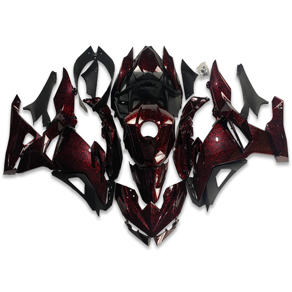 NT Fairing Fit for Kawasaki 2024-2026 EX500 U13- Red Forged Carbon Fiber Look | ABS Injection