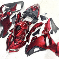 NT Aftermarket Injection ABS Plastic Fairing Fit for  Ninja EX500 2024 Ice Cracked Red Forged Carbon Fiber Look US14