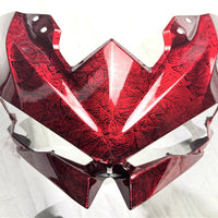 NT Aftermarket Injection ABS Plastic Fairing Fit for  Ninja EX500 2024 Ice Cracked Red Forged Carbon Fiber Look US14