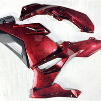 NT Aftermarket Injection ABS Plastic Fairing Fit for  Ninja EX500 2024 Ice Cracked Red Forged Carbon Fiber Look US14