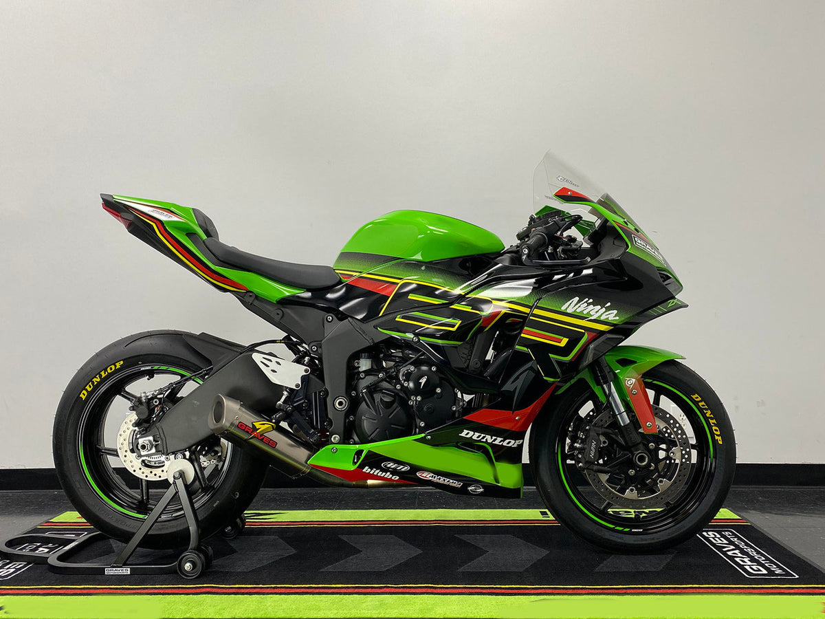 NT Fairing Fit for Kawasaki 2024-2026 ZX-6R N006- Green Black Red | ABS Injection