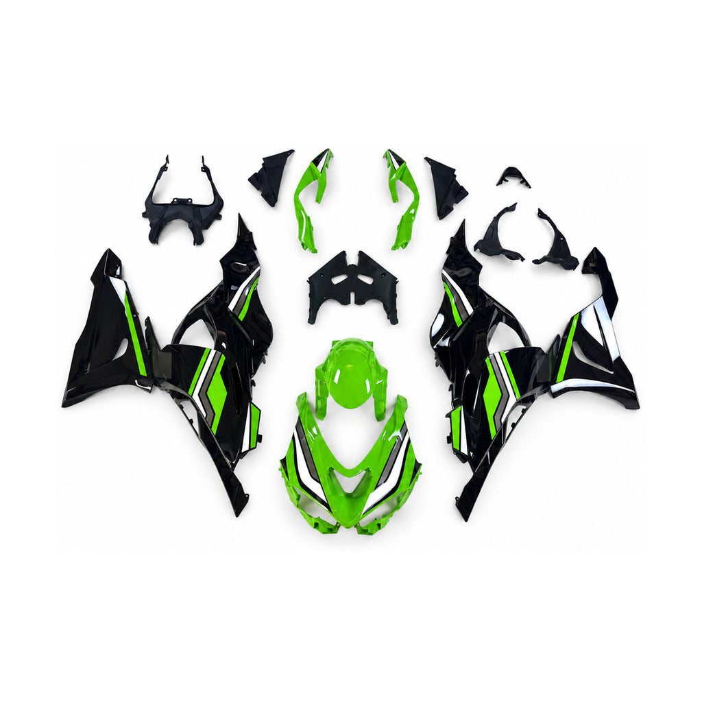 NT Fairing Fit for Kawasaki 2024-2026 ZX-6R N129- Green Black | ABS Injection - 1