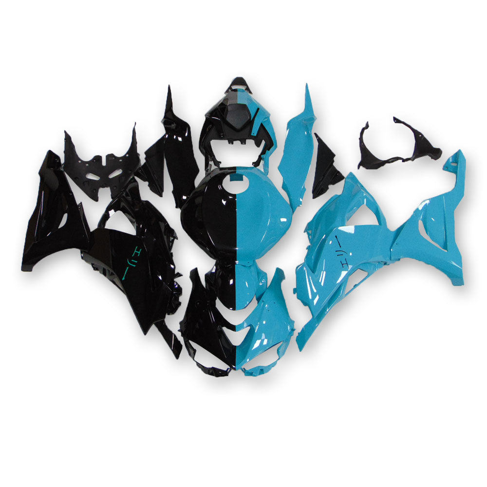NT Fairing Fit for Kawasaki 2024-2026 ZX-6R T038- Black Blue | ABS Injection