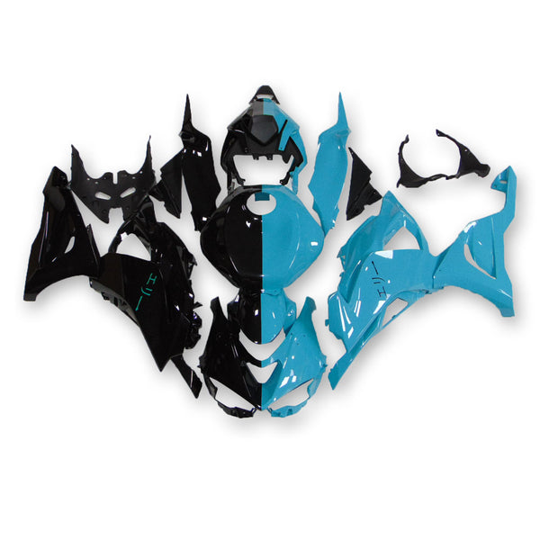 NT Aftermarket Injection ABS Plastic Fairing Fit for ZX6R 636 2024 Black Blue T038