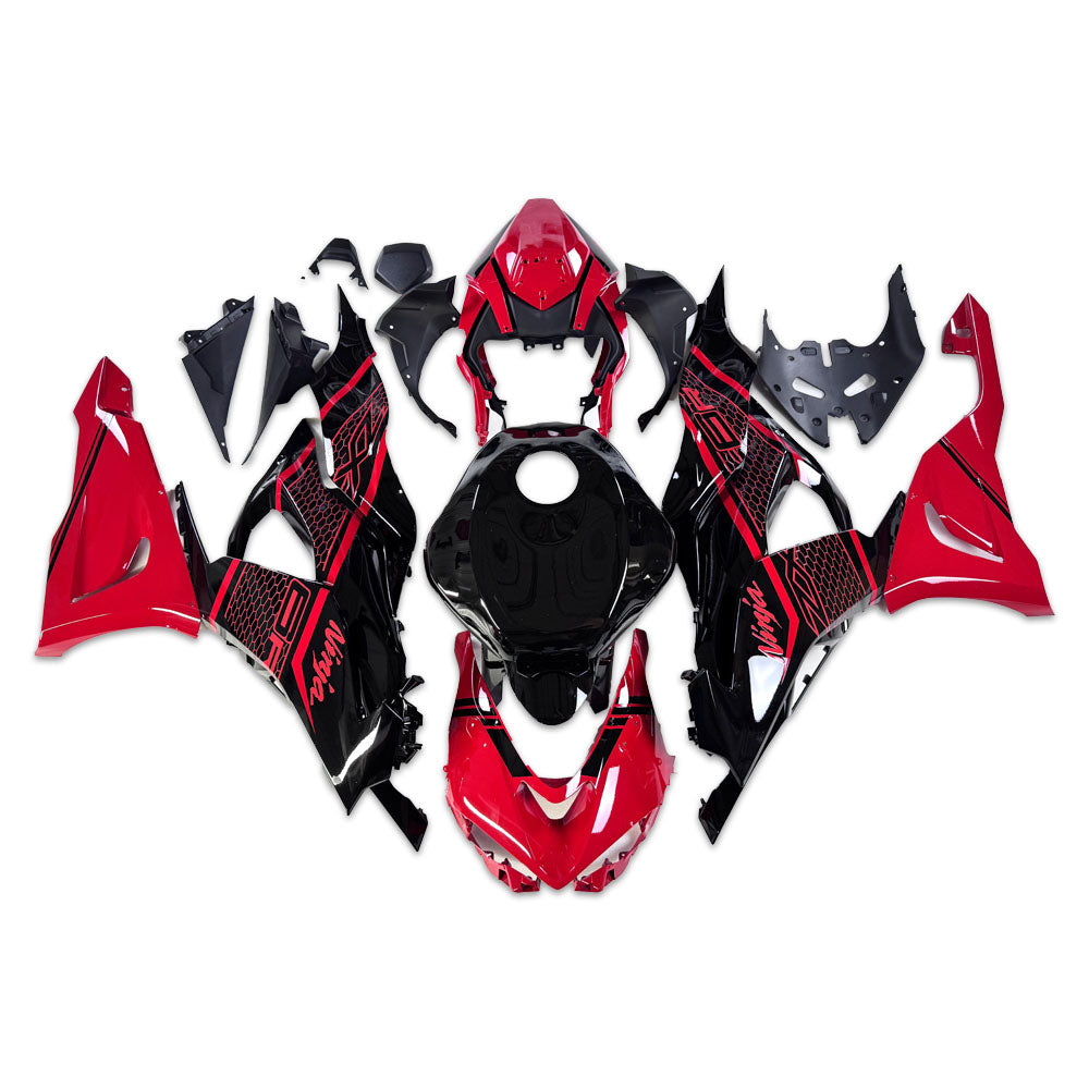 NT Fairing Fit for Kawasaki 2024-2026 ZX-6R T080- Red Black | ABS Injection